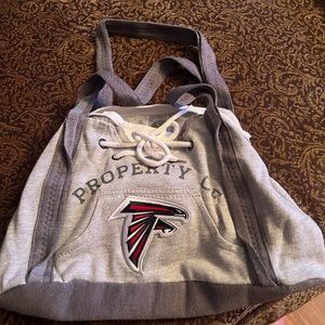 Littlearth womens NFL Atlanta Falcons Hoodie Purse, Grey NWOT